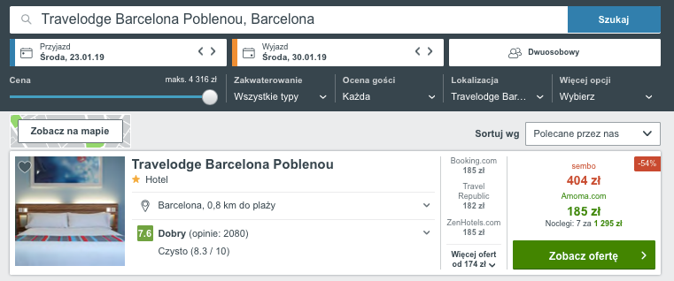 nocleg barcelona