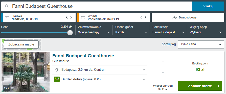 Rezerwacja obiektu
