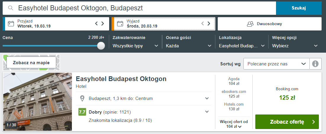 Budapeszt noclegi