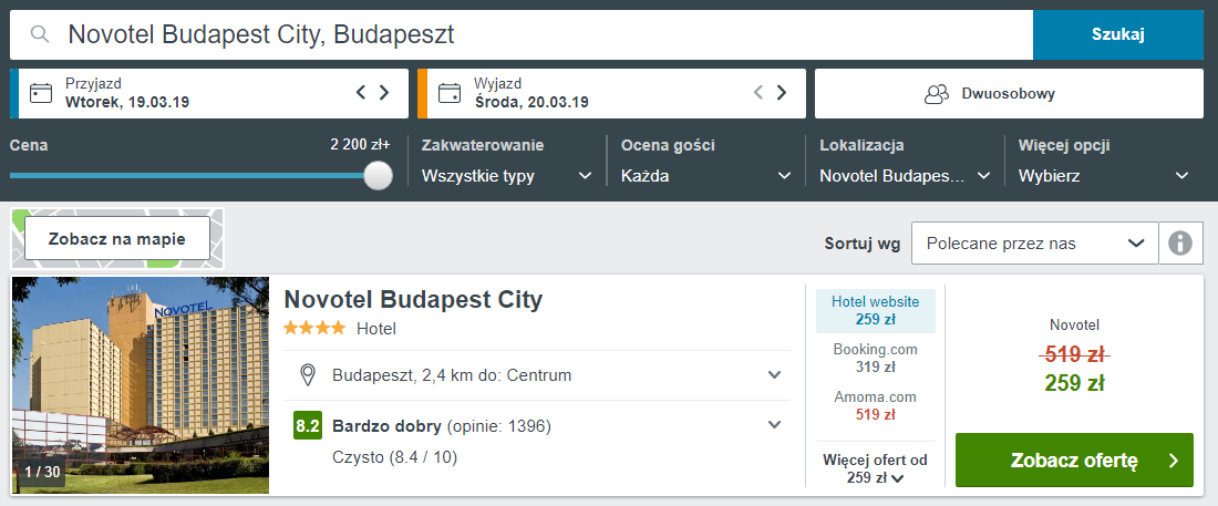 Budapeszt noclegi