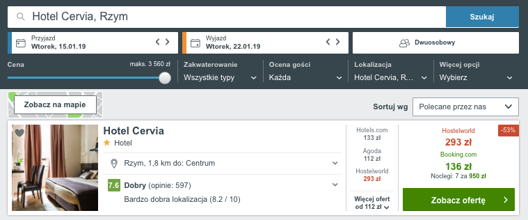 nocleg włochy