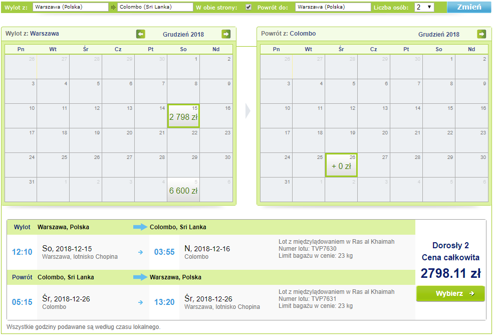 rezerwacja lotów