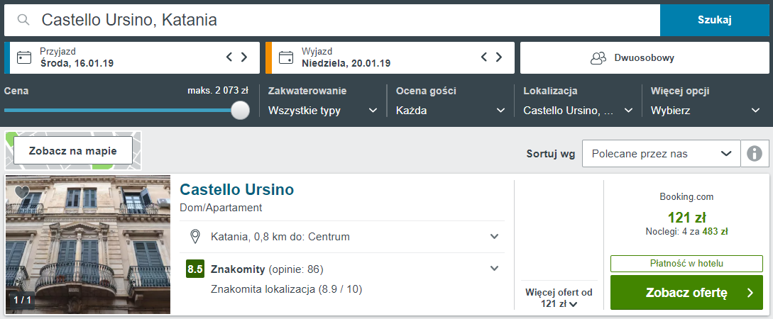 Katania noclegi