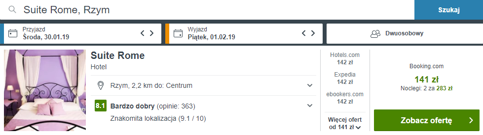 rezerwacja noclegów