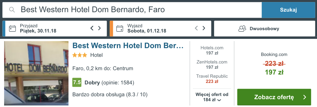 zarezerwuj hotel faro