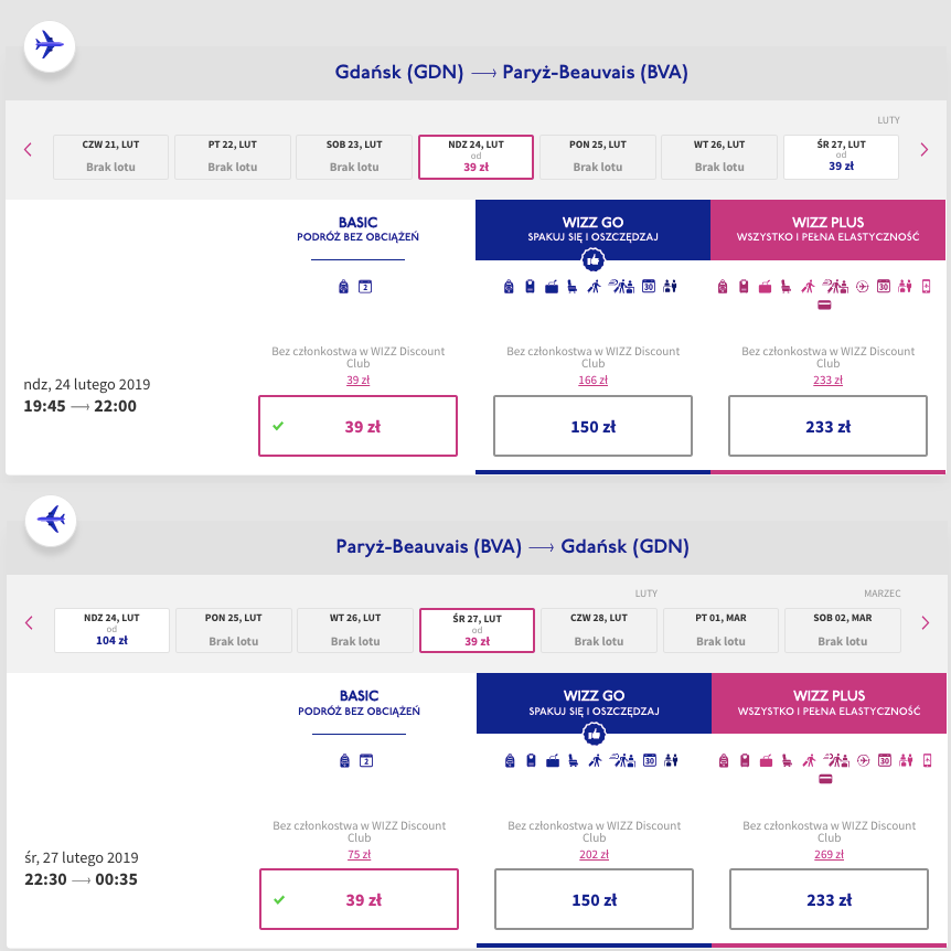 zarezerwuj loty do paryza