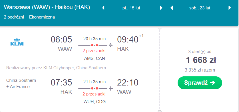 haikou loty