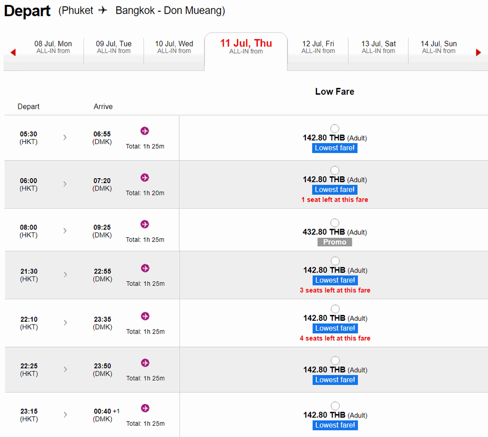 tanie loty po tajlandii