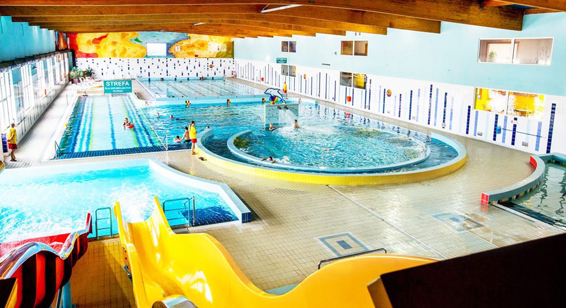 Wnętrze aquaparku