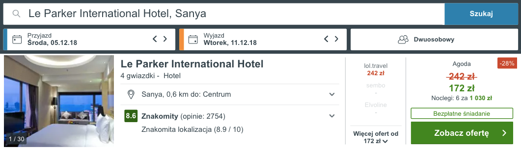 hotel w chinach