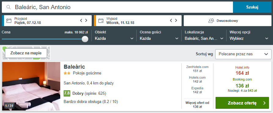 Rezerwacja obiektu