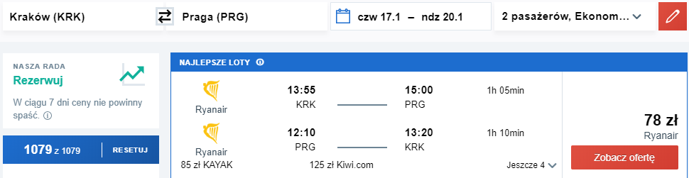 rezerwacja lotów