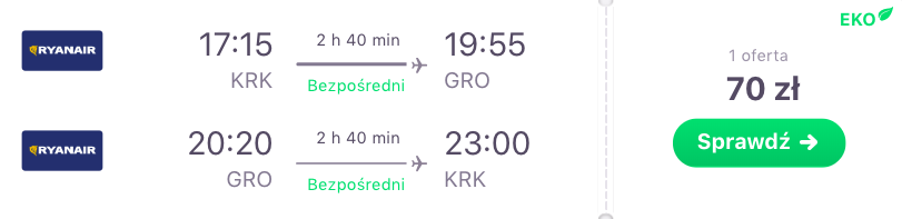 zarezerwuj loty dogirony