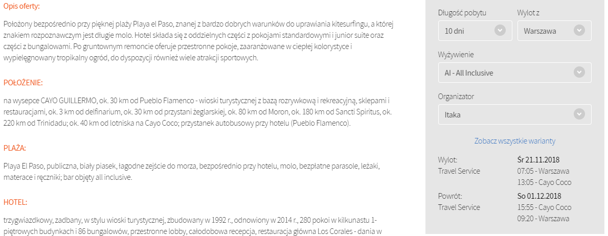 Kuba rezerwacja