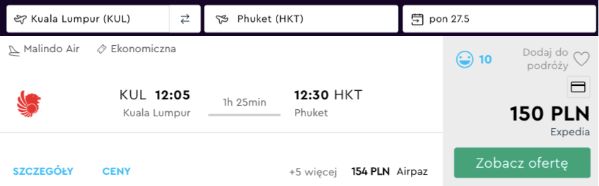 zarezerwuj loty do phuket