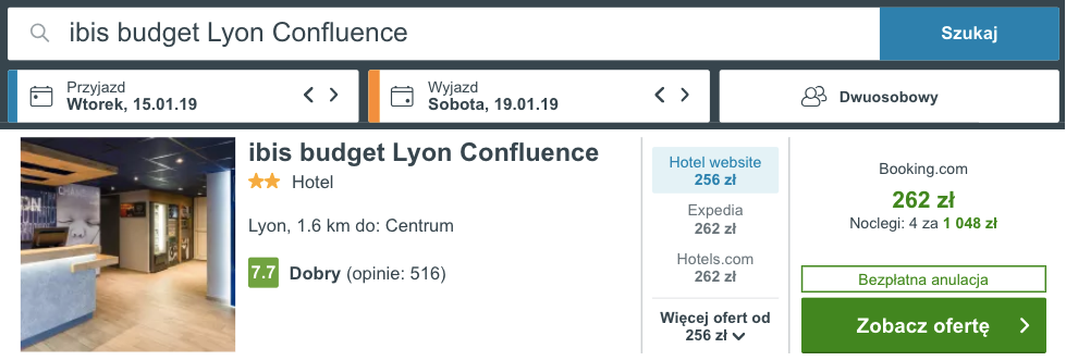 zarezerwuj hotel w w lyonie