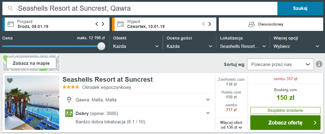 Malta noclegi