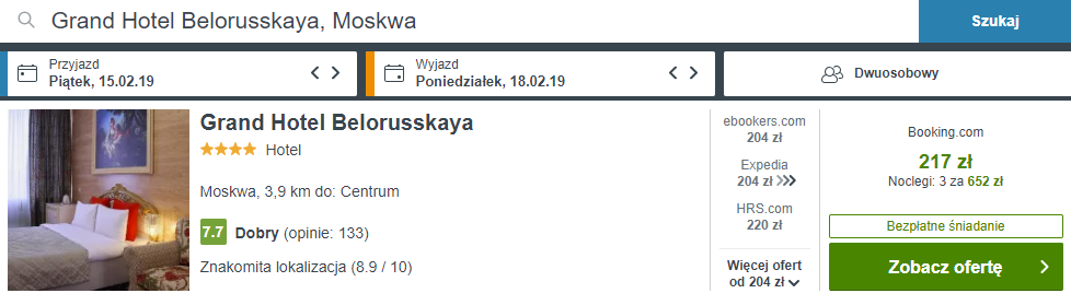 rezerwacja noclegów