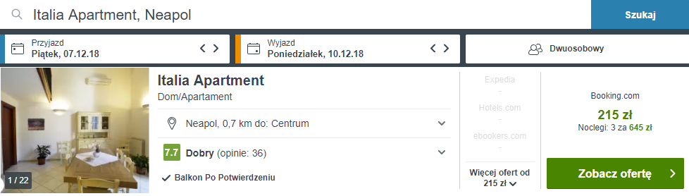 rezerwacja noclegów