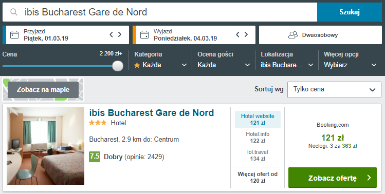 Rezerwacja obiektu