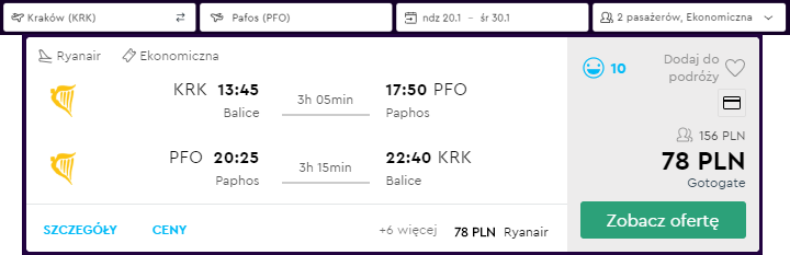 Pafos loty