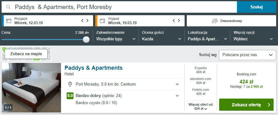 Rezerwacja obiektu
