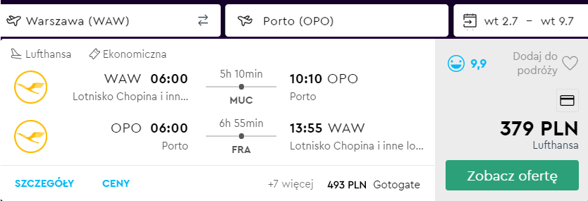 loty do porto