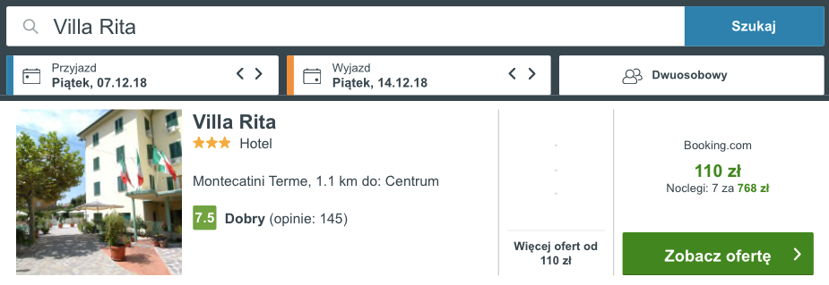 zarezerwuj hotel w pizie