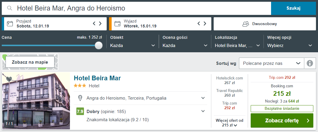 Terceira noclegi