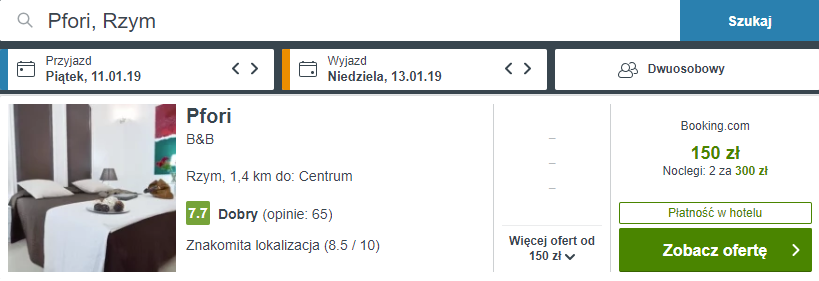 rezerwacja noclegów