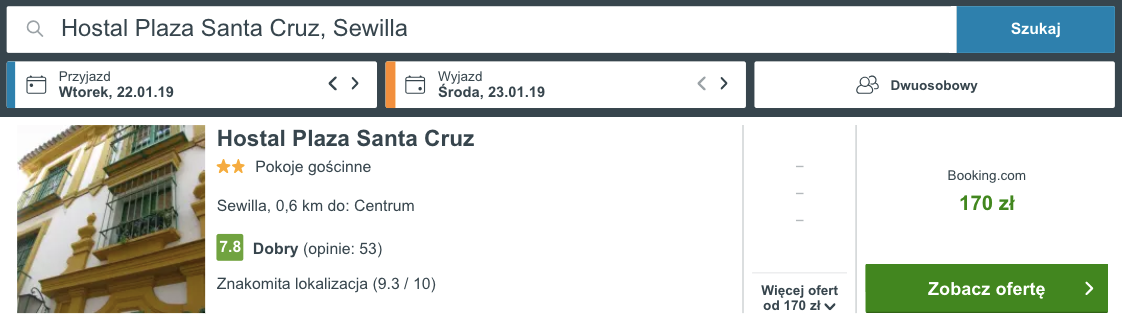 zarezerwuj hotel w sewilli