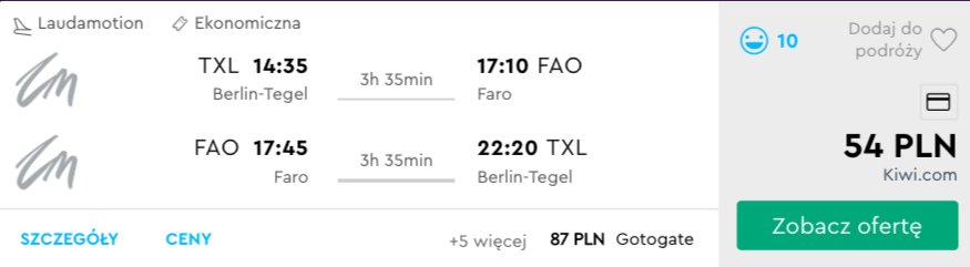 zarezerwuj bilety do faro