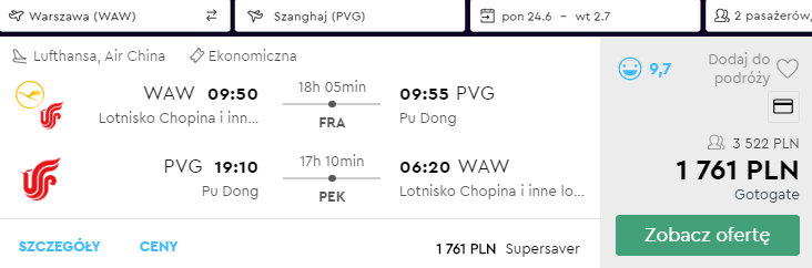 rezerwacja lotów