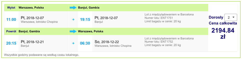 zarezerwuj loty do gambii