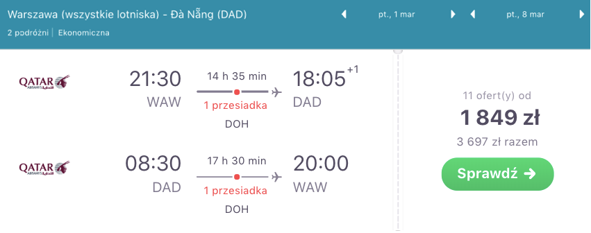 zarezerwuj loty do da nang