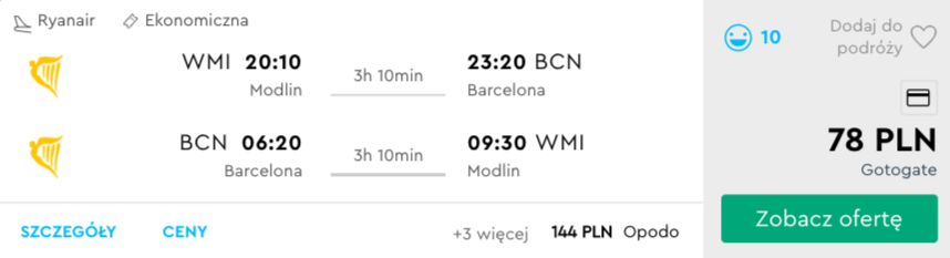 zarezerwuj loty do barcelony