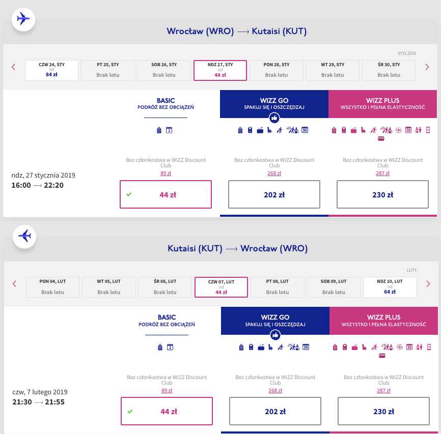 zarezerwuj loty do gruzji