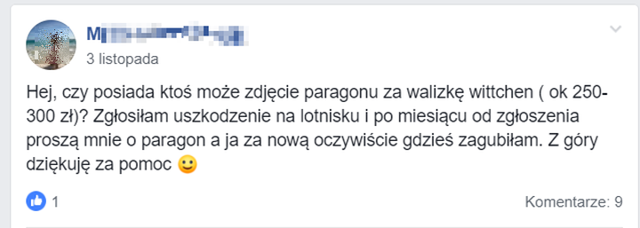 Problem z walizką