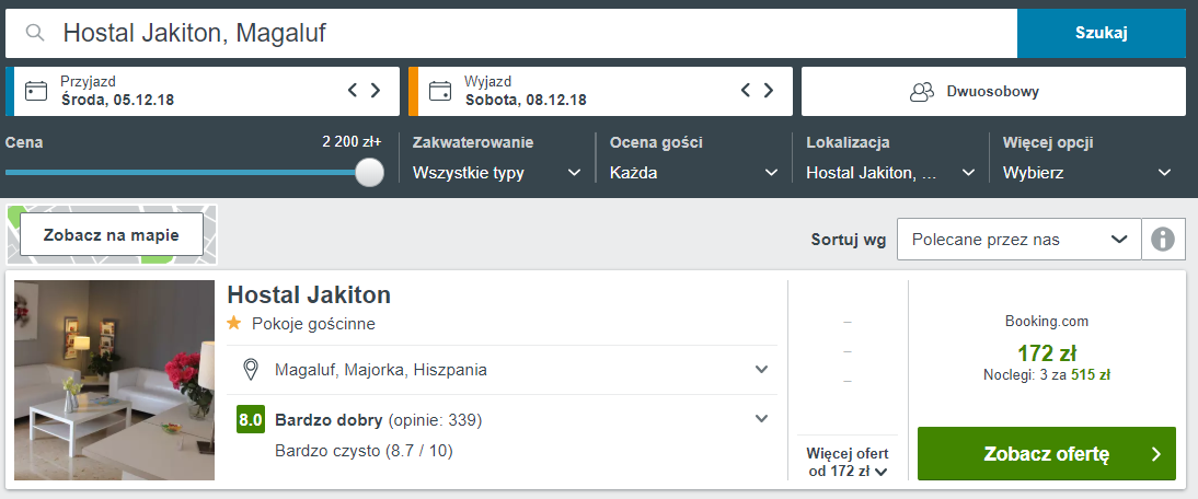 Majorka noclegi