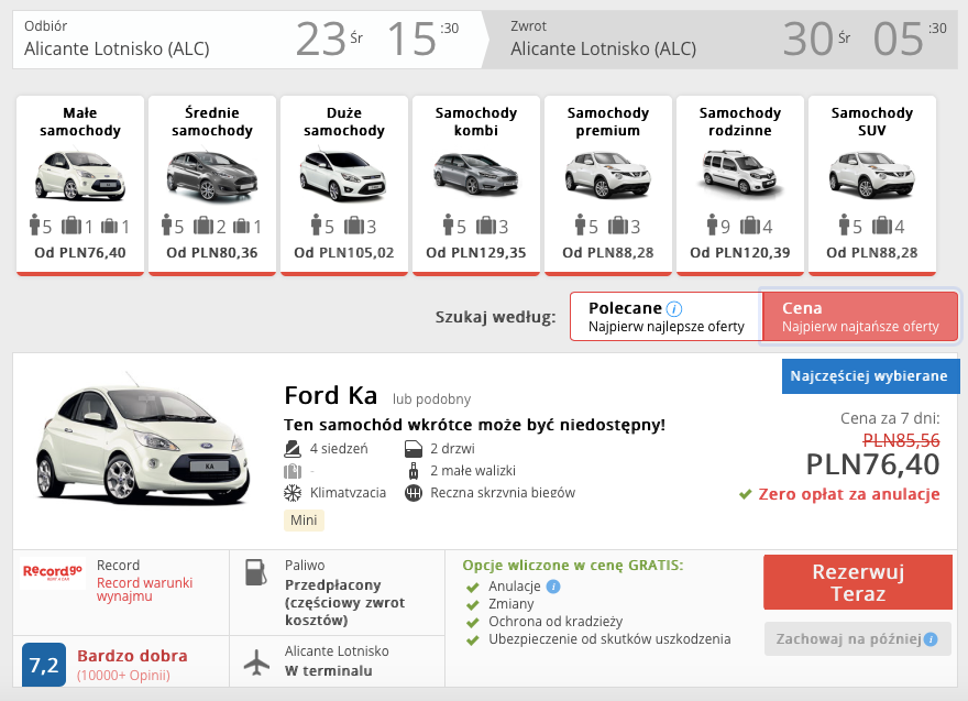 auto w alicante