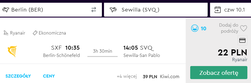 berlin sewilla tanie loty