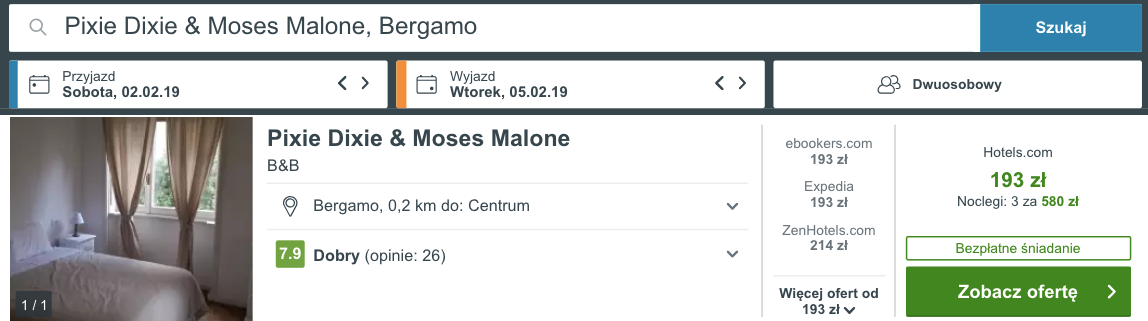 zarezerwuj hotel w bergamo