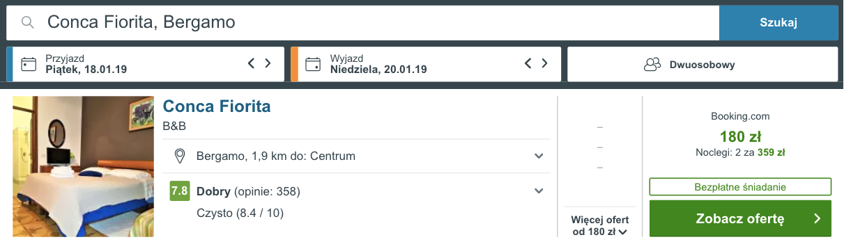 zarezerwuj hotel w bergamo