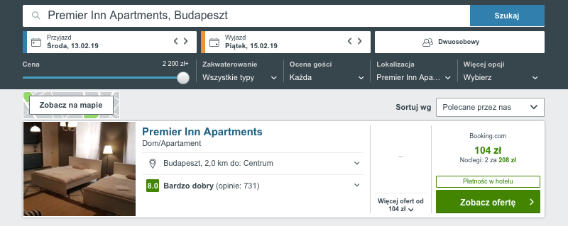 nocleg budapeszt