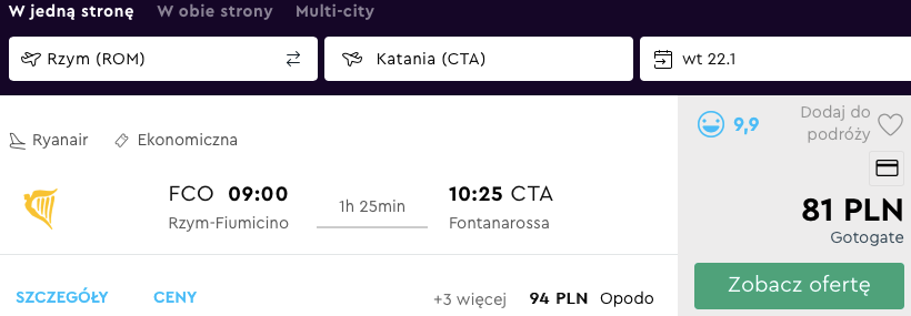 loty katania