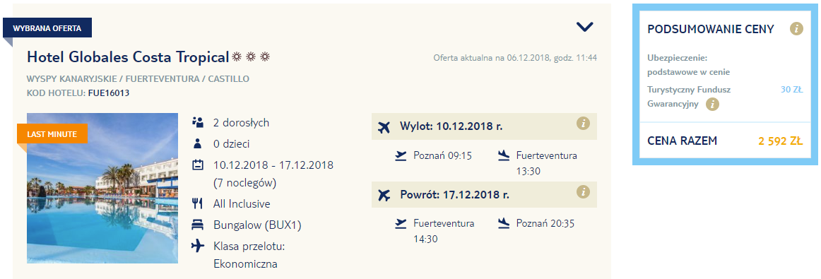 rezerwacja wczasów