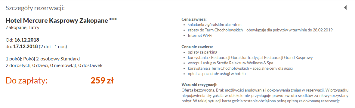 Rezerwacja hotelu