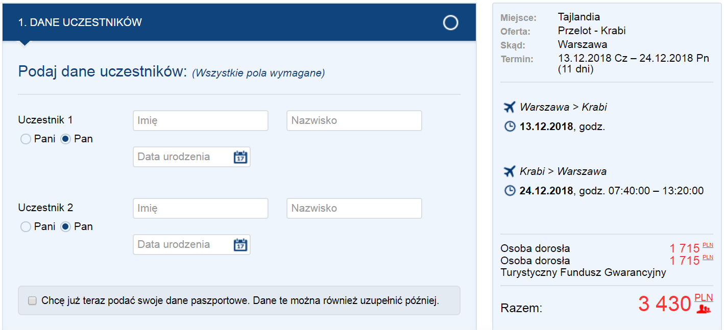 rezerwacja lotów