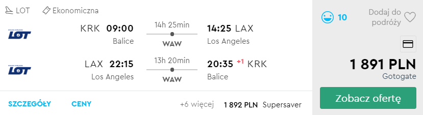usa z krakowa tanio