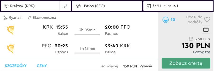 zarezerwuj loty do pafos